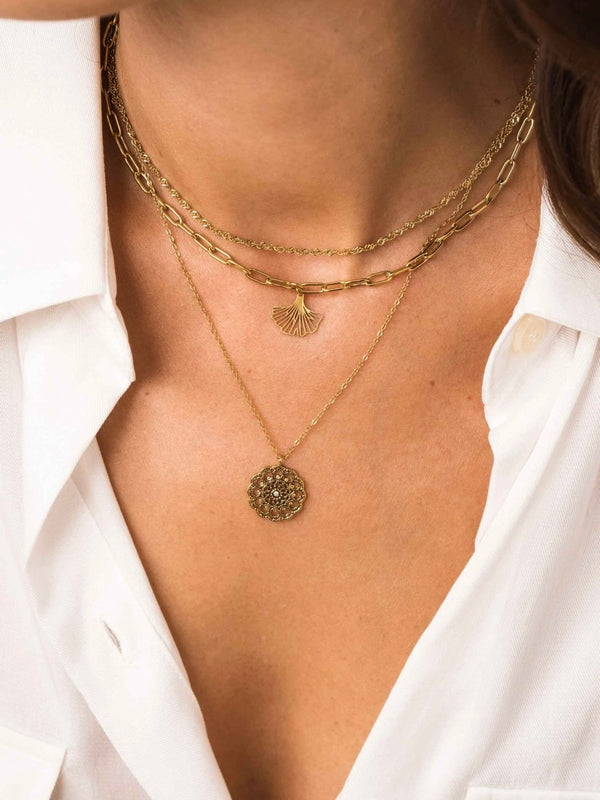 Timothee necklace, Gold