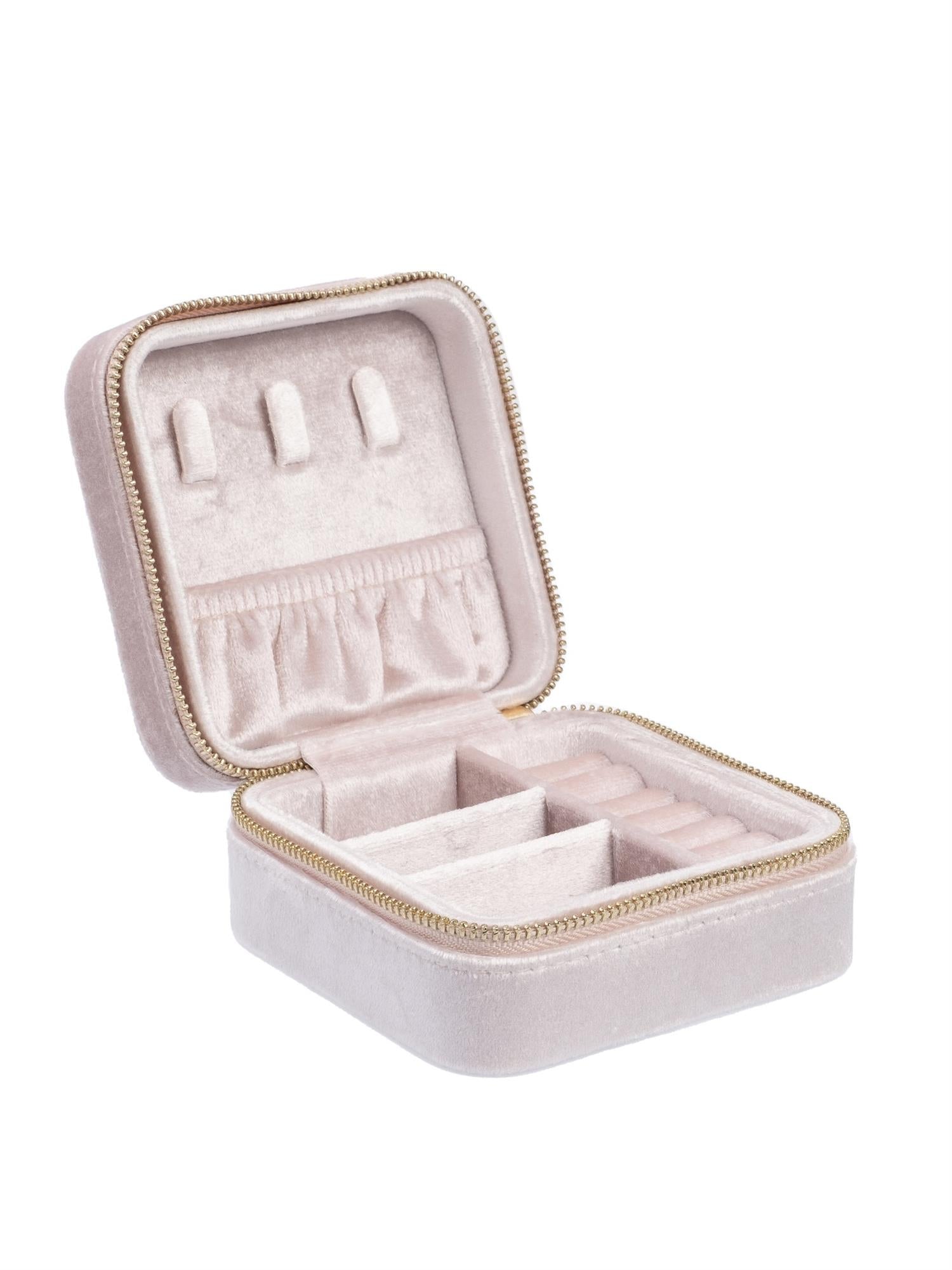 Velvet Jewellery Box Mini, Rose