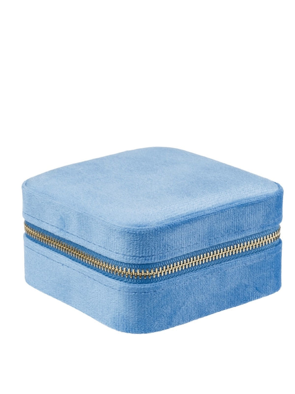 Velvet Jewellery Box Mini, Ibiza Blue