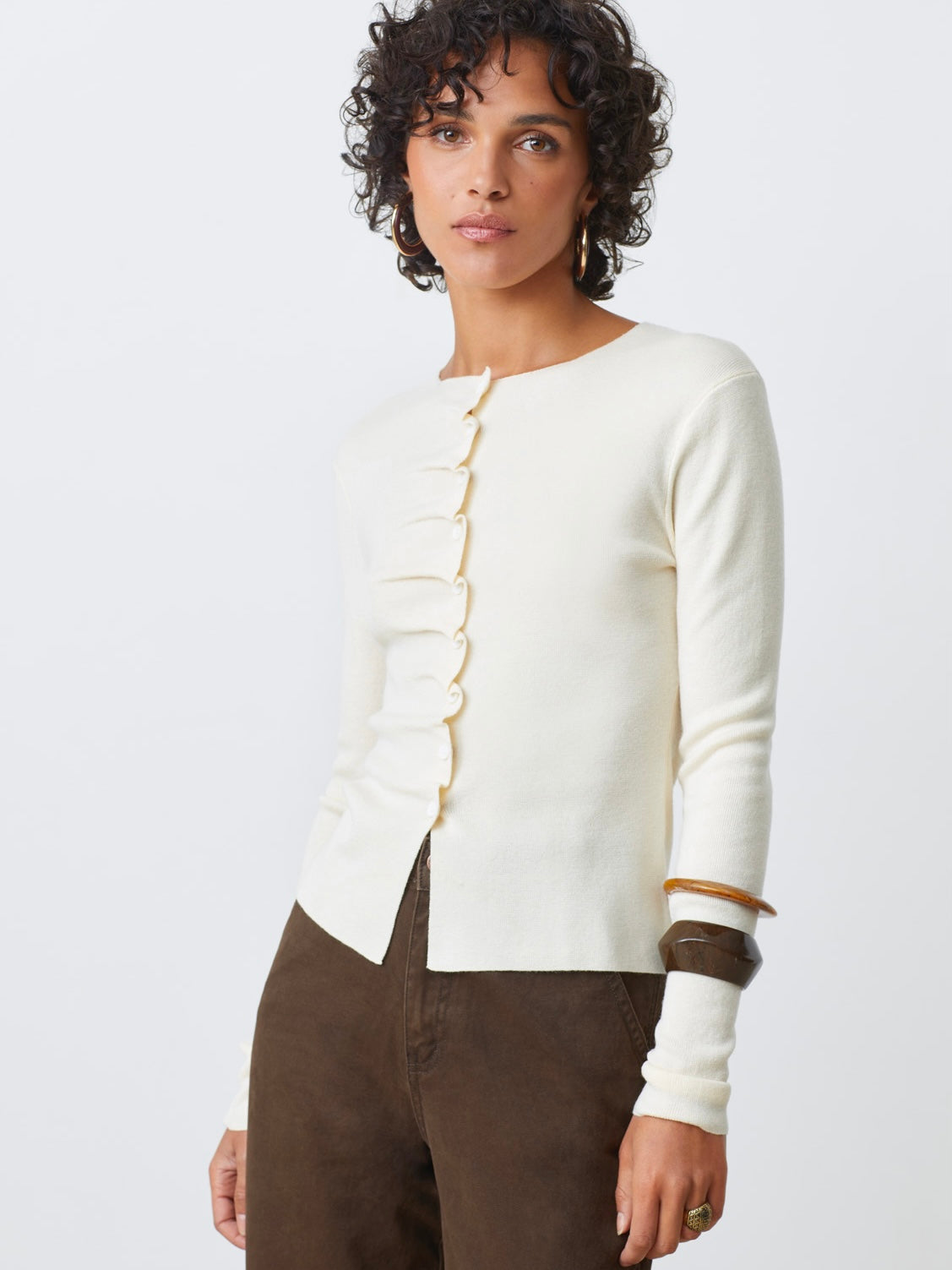 Gamira cardigan, Blanc Casse
