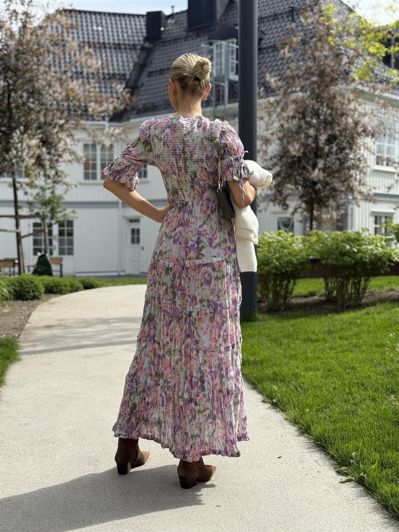 Bohemian Relaxed Dress, Brushed Flowers