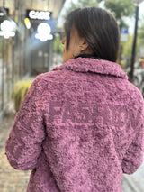 Fake Fur Coat, Rosa