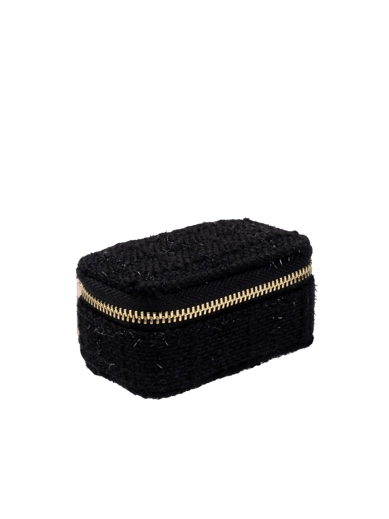 Tweed Jewellery Box Micro, Black