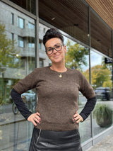 GEORGINA Pullover, Dark Brown
