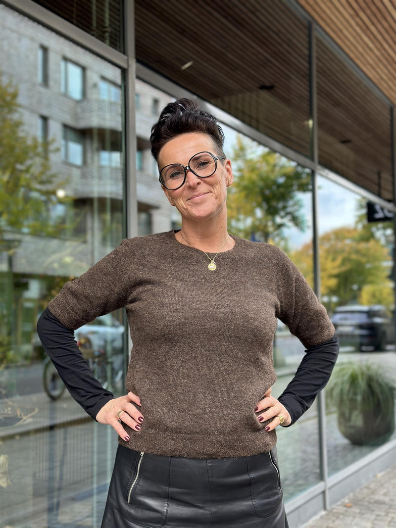 GEORGINA Pullover, Dark Brown