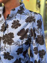 Cord Shirt, Blue Peony