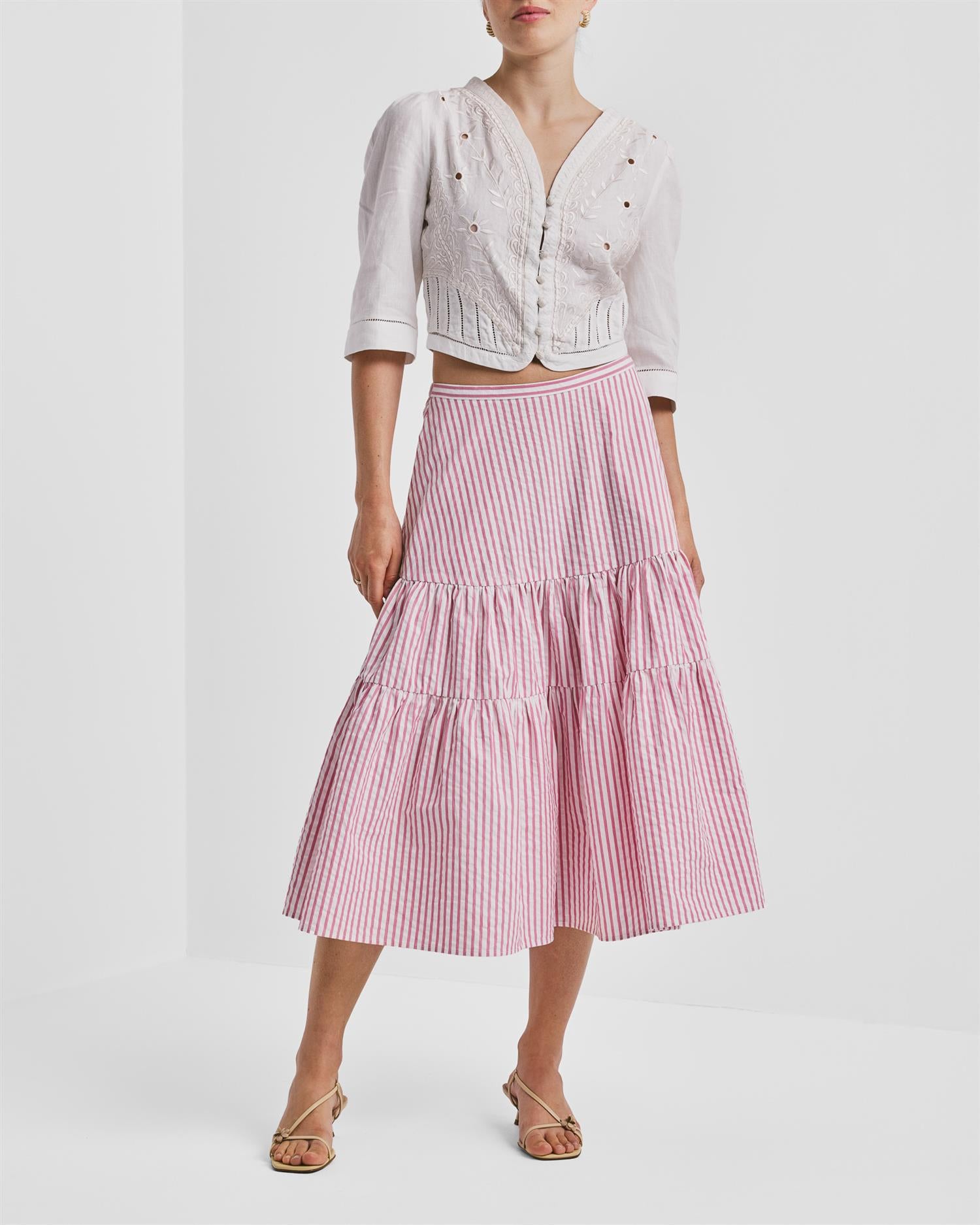 Linen Embroidered Jacket