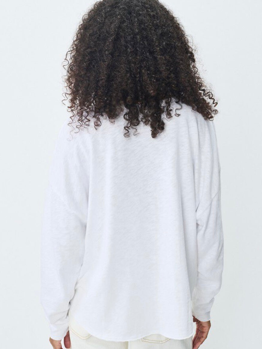 Sonoma Longlseeve V-neck, White