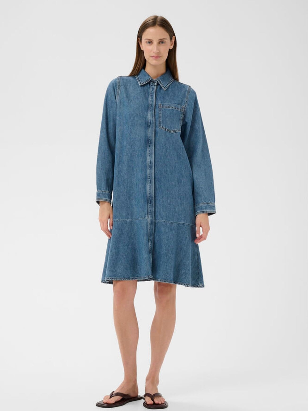 DOPHINA IW DRESS, Blue Denim