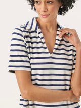 Rositta PW Dress, White/Blue