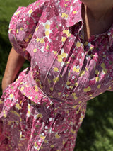 Poplin Shirt Dress, Bright Field