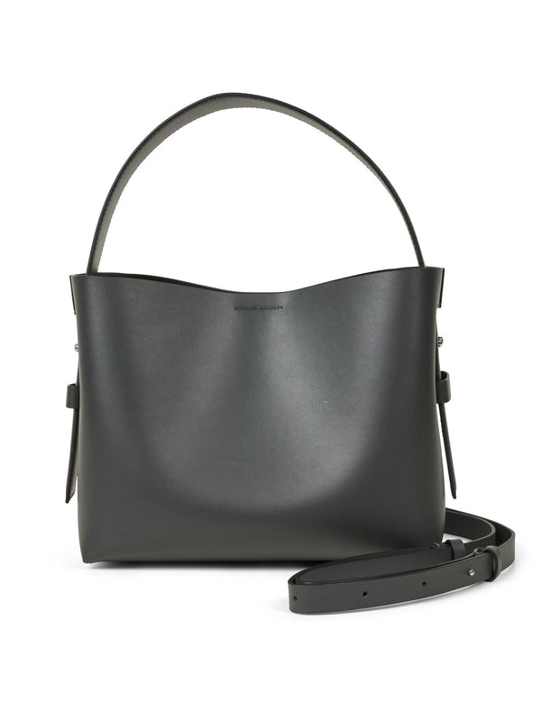 Leata Leather Bag, Black