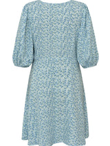 Gino 3/4 dress, Blue/White