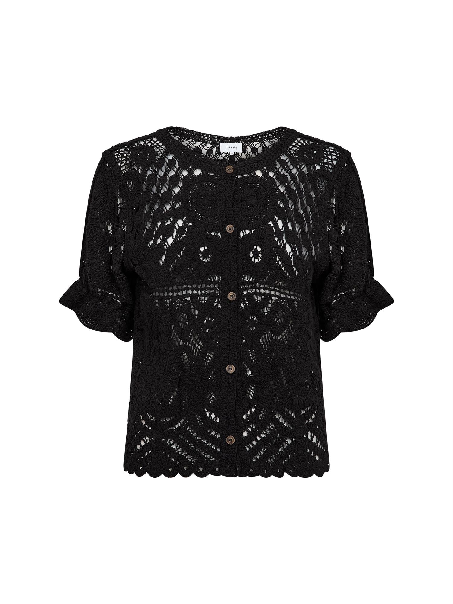 LR-ROSA 2 Cardigan, Black