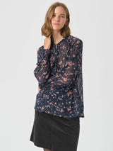 Varinka PW Blouse, Dark Navy