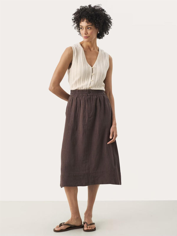 Rehana PW Skirt, Brown