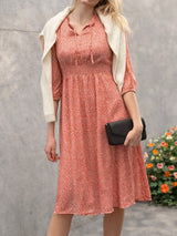 Dotta Drops Dress, Coral