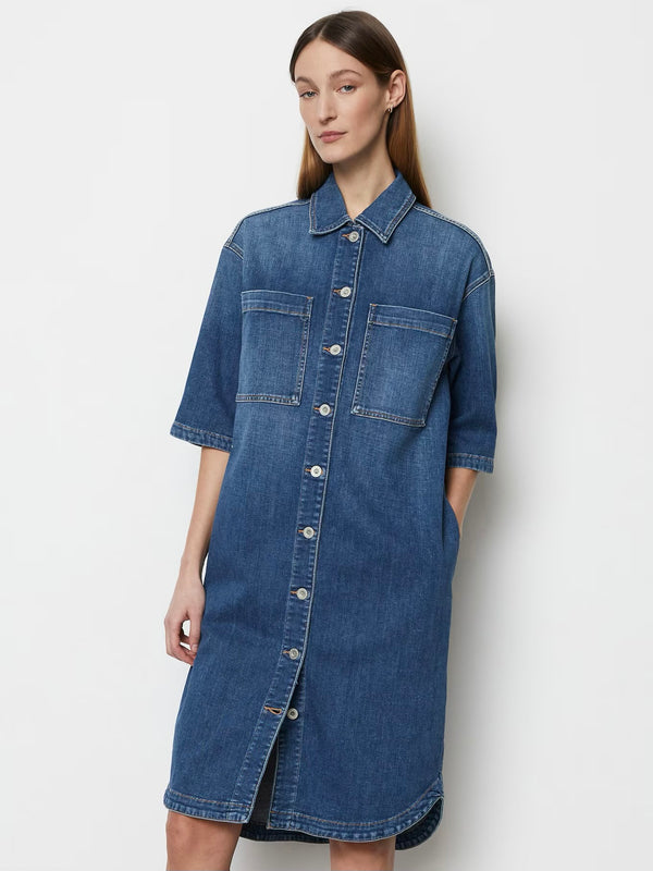 Denim dress, relaxed fit, chest pockets