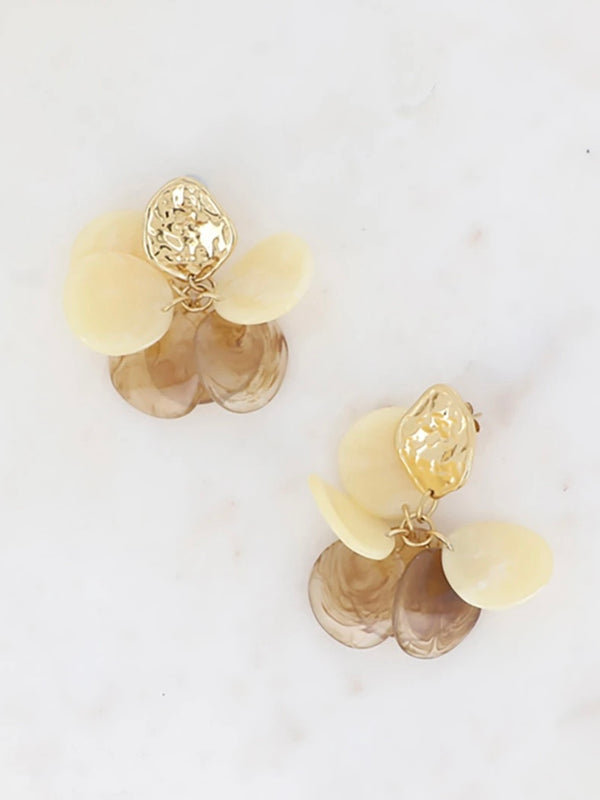 Pendant curls, beige