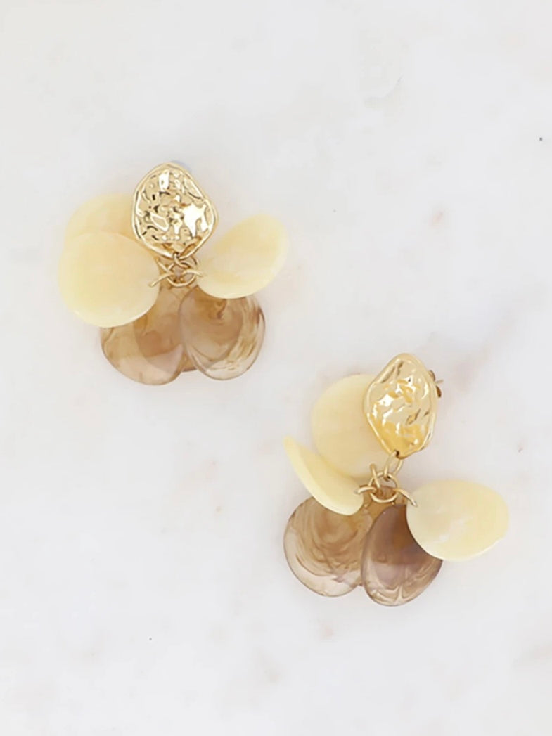 Pendant curls, beige