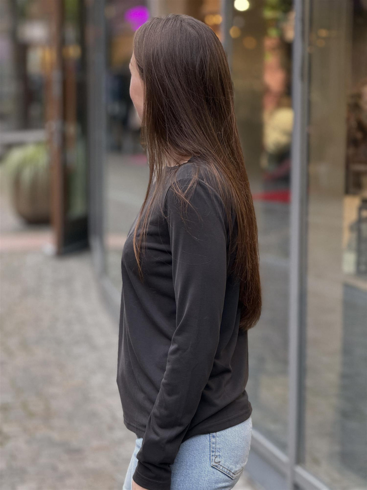 Aila  T-shirt Longsleeve, Black