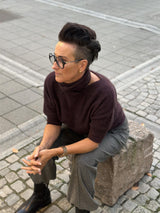 MOI Pullover, Red wine Melange