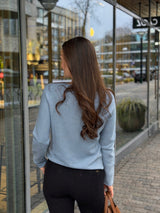 Pullover, longsleeve, boat neck