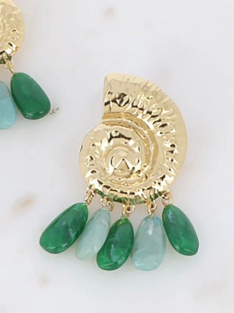 Pendant curls, Green