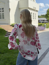 Organza Collared Blouse, Delicate