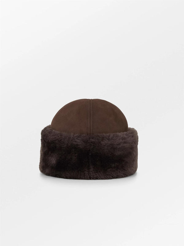 Dora Shearling Hat, Brown