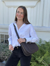 Bridesoft shoulderbag, Crocco Marron