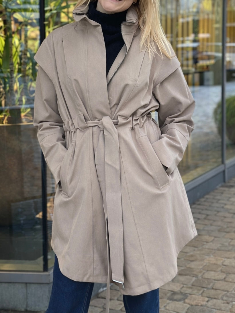 Monsun Coat, Taupe