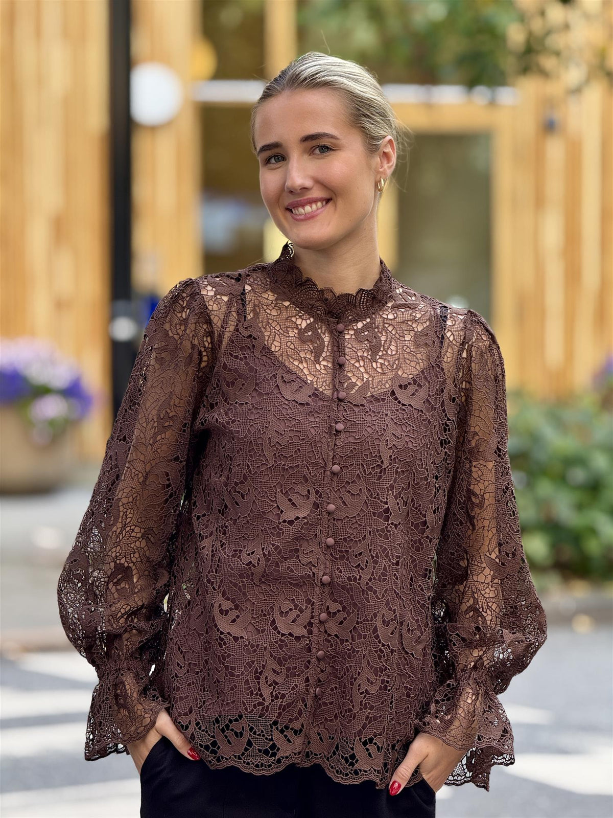 LOOK Blouse, Brown