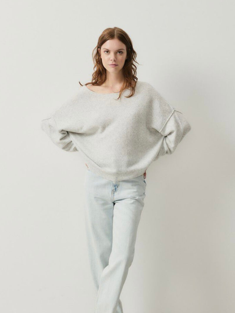 Damsville Pullover, Heather Grey