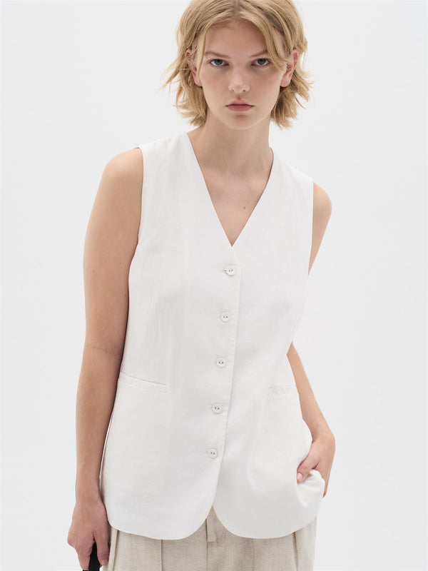 Farida IW Waistcoat, White