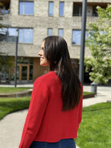 Chalina - Knitjacket, Red