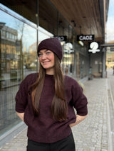 RAFFI Beanie, Red Wine Melange