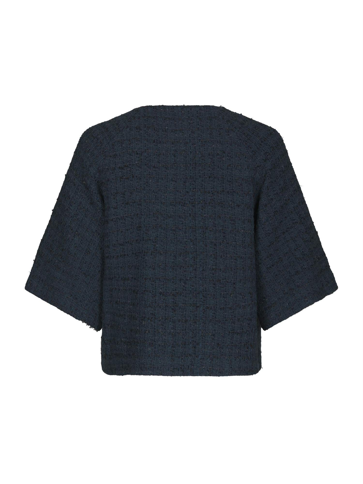 Rosella Boucle Mini Jacket, Navy