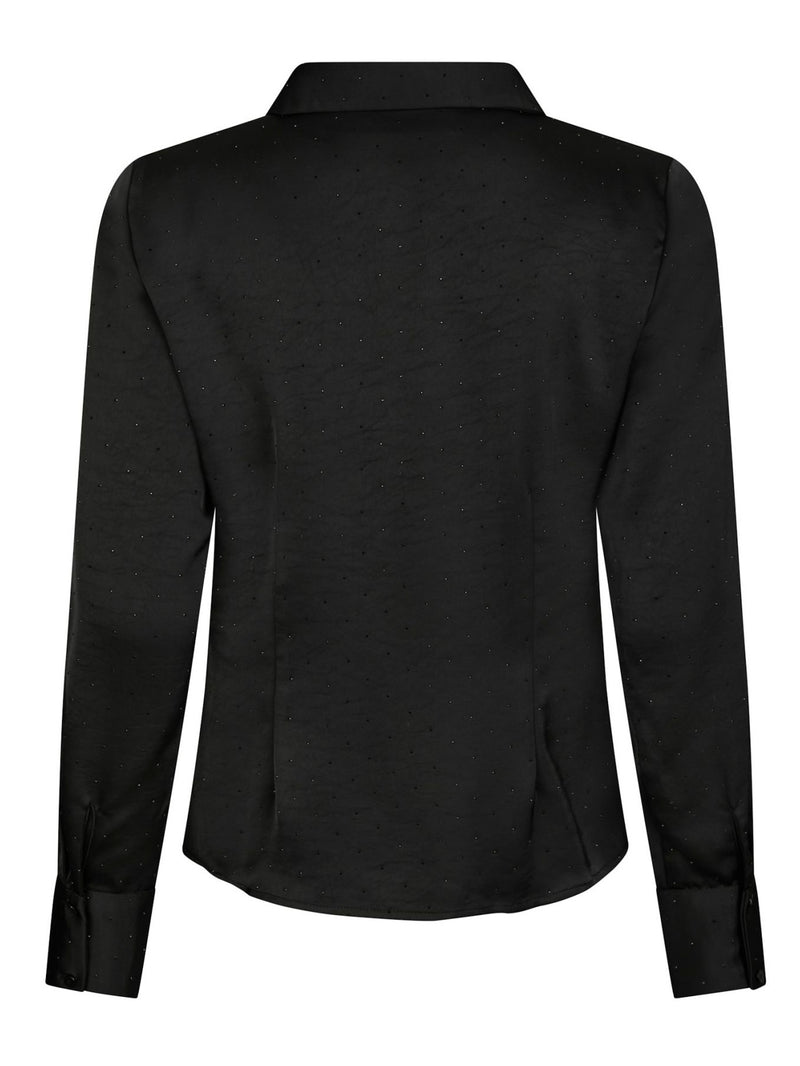 Christy Heavy Sateen Bedaz Shirt, Black