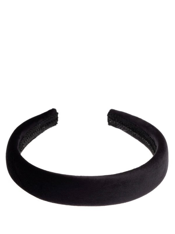 Velvet Hair Band Broad, Black