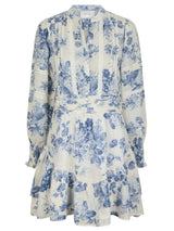 Roberta Flower Flow Dress, Light Blue