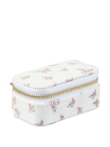 Velvet Jewellery Box Micro, Off White Butterfly
