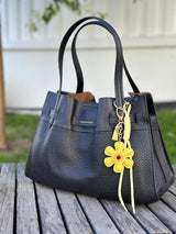 Bag Charm, Yellow Flower Power
