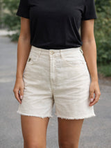 Maya Short Z, Linen Ecru