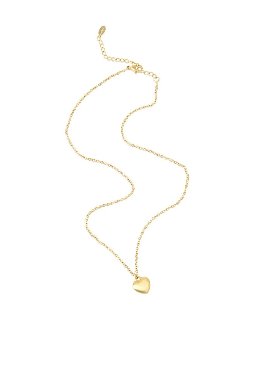 Bellamy - Heart Necklace Stainless Steel - Gold