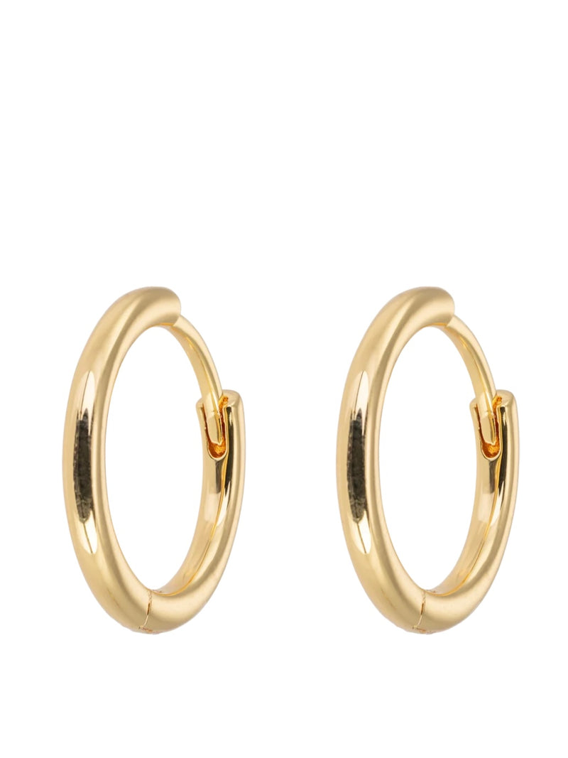 Earring, Medium Hoops, gold