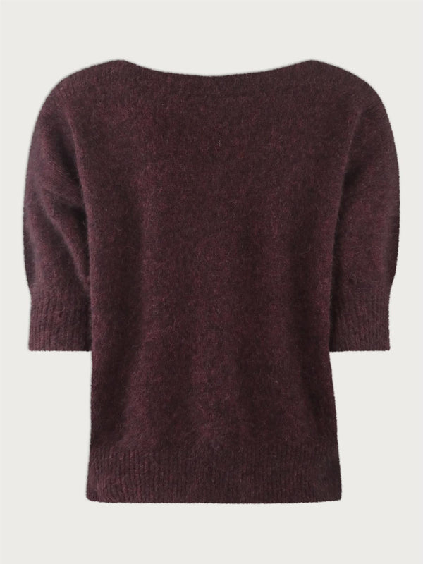 MOI Pullover, Red wine Melange