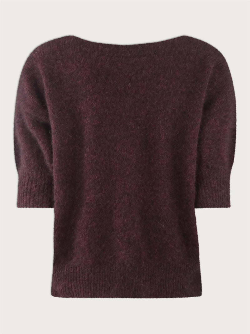 MOI Pullover, Red wine Melange