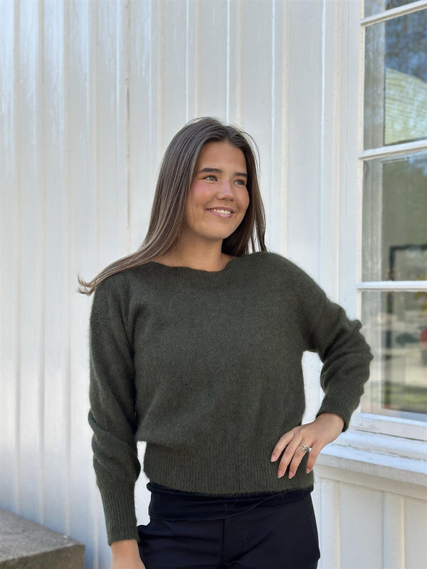 MALOU Pullover, Army melange