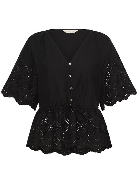 Rosalie PW Bluse, Sort